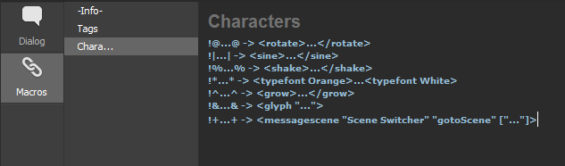 Character Macro
